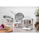 Panela Tramontina em Aço Inox Fundo Triplo com Tampa e Cabo 16 cm de diâmetro 1,4 L