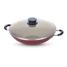 Panela wok alum 36cm paris vermelha antiaderente 20545736