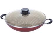Panela Wok Alumínio 36cm Paris Vermelho - Tramontina