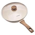 Panela Wok com Tampa Mimo Style 28cm Antiaderente Mármol Fundo Triplo Indução