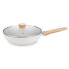 Panela Wok com Tampa MTA Ceramic-Flon Carmela Creme 3,5L