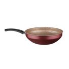 Panela Wok Flora Cereja 4,3 Litros 28cm Alumínio Antiaderente 8905 MTA