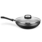 Panela Wok MTA 2,8 Litros Antiaderente com Tampa em Cinza