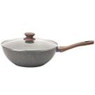 Panela Wok Style Cook Cerâmica em Alumínio Indução 28cm 4,15L Grafito 8828 Mimo Style