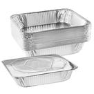 Panelas de folha de alumínio NYHI 9x13" com tampas, pacote com 10 para catering Panelas de folha de alumínio NYHI 9x13" com tampas, pacote com 10 para catering