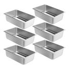 Panelas de mesa Steam WantJoin, tamanho completo, pacote com 6, aço inoxidável de 15 cm de profundidade