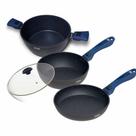 Panelas Ichef Ultra Sauté Grand, Day by Day, Family Size 24cm, com Tampa de Vidro Azul Ichef Azul