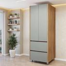 Paneleiro 2 Portas 2 Gavetas 70Cm 100% Mdf Rainha