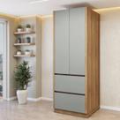 Paneleiro 2 Portas 2 Gavetas com Rodapé 70cm 100% Mdf Rainha