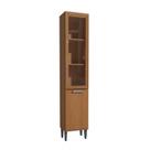 Paneleiro 2 Portas 40cm com Vidro de Madeira Linna