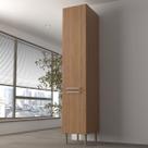 Paneleiro 2 Portas 5 Prateleiras Cz3108 Freijó - Tecno Mobili