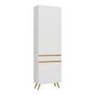 Paneleiro 2 Portas 62cm Veneza Multimóveis V3746 Branco/dourado Branco/dourado Paneleiro 2 Portas 62cm Veneza Multimóveis V3746 Branco/dourado Branco/dourado