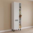 Paneleiro 2 Portas Almofada Americana e 5 Nichos 60cm TM1307 MDF Grazi Branco