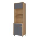 Paneleiro 3 Portas 1 Gaveta Torre Quente Nesher Condessa 100% Mdf