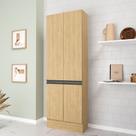 Paneleiro 4 Portas 70cm Nara CabeCasa MadeiraOriginals Marrom/Avena Paneleiro 4 Portas 70cm Nara CabeCasa MadeiraOriginals Marrom/Avena