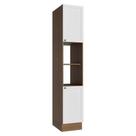 Paneleiro 40 cm 2 Portas e 2 Nichos Rustic/Branco Vik Madesa