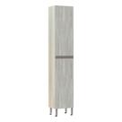 Paneleiro 40 Cm Raso 2 Portas Luci Legno Crema Com Concreto Paneleiro 40 Cm Raso 2 Portas Luci Legno Crema Com Concreto