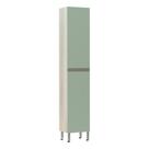 Paneleiro 40 Cm Raso Luci Legno Crema Com Verde Jade Paneleiro 40 Cm Raso Luci Legno Crema Com Verde Jade