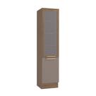 Paneleiro 50cm com Tela 2 Portas Botanic Kappesberg - Nogueira/Fendi Paneleiro 50cm com Tela 2 Portas Botanic Kappesberg - Nogueira/Fendi