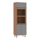 Paneleiro 70 Cm Duplo Nicho De Abrir Basculante 1 Prateleira