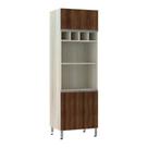 Paneleiro 70 Cm Duplo Nicho Luci Legno Crema C/ Dourado Paneleiro 70 Cm Duplo Nicho Luci Legno Crema C/ Dourado