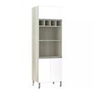 Paneleiro 70cm 3 Portas com Espaço para Forno e Micro-ondas Lis Luciane Móveis Paneleiro 70cm 3 Portas com Espaço para Forno e Micro-ondas Lis Luciane Móveis