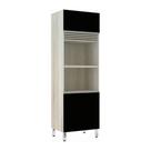 Paneleiro 70cm 3 Portas com Espaço para Forno e Micro-ondas