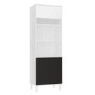 Paneleiro 70cm 3 Portas e 2 Nichos para Forno Microondas Dora Luciane Móveis