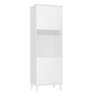 Paneleiro 70cm 4 Portas E 1 Nicho Para Forno Microondas Dora Branco/branco Supremo Paneleiro 70cm 4 Portas E 1 Nicho Para Forno Microondas Dora Branco/branco Supremo