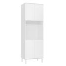 Paneleiro 70cm 4 Portas e 1 Nicho para Forno Microondas Dora Luciane Móveis Paneleiro 70cm 4 Portas e 1 Nicho para Forno Microondas Dora Luciane Móveis