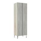 Paneleiro 70Cm Duplo 2 Portas Lis Legno Crema Com Concreto Paneleiro 70Cm Duplo 2 Portas Lis Legno Crema Com Concreto