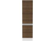 Paneleiro Armário de Cozinha 100% MDF 2 Portas Branco/Rustic Smart Madesa