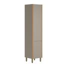 Paneleiro Arya 50cm 100% MDF Jequitibá/Gris Fosco - sallar home Paneleiro Arya 50cm 100% MDF Jequitibá/Gris Fosco - sallar home