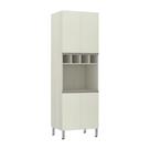 Paneleiro C/ Nicho De Microondas 70Cm E 1 Nicho Luci Legno C