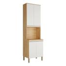 Paneleiro com 4 Portas e Espaço para Micro-ondas 100% Mdf Itália Espresso Móveis Paneleiro com 4 Portas e Espaço para Micro-ondas 100% Mdf Itália Espresso Móveis