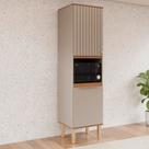 Paneleiro Cozinha 2 Portas Nicho Microondas Armário 100% Mdf