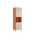 Paneleiro Cozinha Modulado Brilhante c/ 4 Portas 70cm Cinamomo/Off MGM