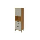 Paneleiro Cozinha Nesher Imperatriz p/Forno Freijo/Off White