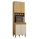 Paneleiro Dakota 4 Portas 4 Prateleiras MDP-MDF 70cm Off White Paneleiro Dakota 4 Portas 4 Prateleiras MDP-MDF 70cm Off White
