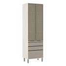 Paneleiro De Cozinha 70 Cm Bronze 3 Gavetas Linea Pátina Ff