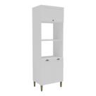 Paneleiro de Cozinha Americana para Forno e Micro-ondas 70cm 3 Portas Multimóveis CR20490 Paneleiro de Cozinha Americana para Forno e Micro-ondas 70cm 3 Portas Multimóveis CR20490