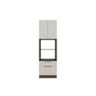 Paneleiro de Cozinha Amsterdam PH 3141 Torre Quente c/ 2 Portas 2 Gavetas e 2 Nichos p/ Forno 70cm Avela/Off White - Herval