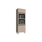 Paneleiro de Cozinha Modulado Connect 3 Portas (2 Fornos) Duna/Cristal - Henn