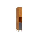 Paneleiro de Cozinha Modulado Divina c/ 2 Portas e 1 Nicho p/ Forno 37 cm Cinamomo/Titanium - MGM