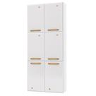 Paneleiro Duplo De Aço 6 Portas Telasul Diamante Branco Paneleiro Duplo De Aço 6 Portas Telasul Diamante Branco
