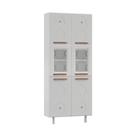 Paneleiro Duplo de Aço 80cm Regina Multimóveis Glass CR6132 Branco