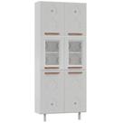 Paneleiro Duplo de Aço Telasul Mirage New Branco C/ Vidro