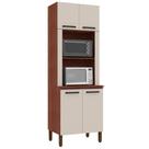 Paneleiro Duplo Forno S Gav Ametista Nogueira Off White