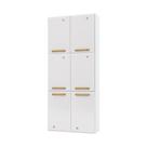 Paneleiro Duplo para Cozinha de Aço com 6 Portas 70cm Multimóveis CR20363