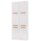 Paneleiro em Aço Diamante 6 Portas Branco 818309 - Telasul